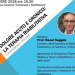 Prof. Raoul Saggini — Acute and Chronic Pain: Rehabilitation Therapy